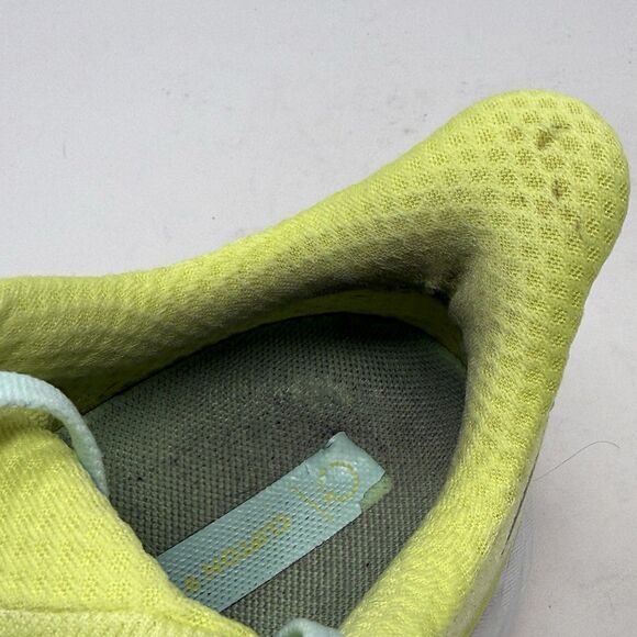 Hoka One One Clifton 9 Womens 9.5 M Yellow Blue Running Walking Shoes Sneakers - Picture 11 of 16